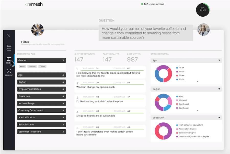 Remesh brand research - Insight Platforms