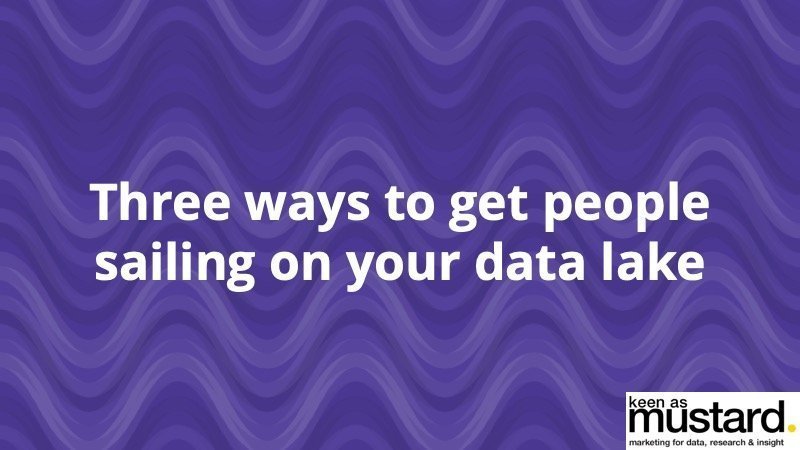 3 ways to get people sailing on your data lake - Insight Platforms