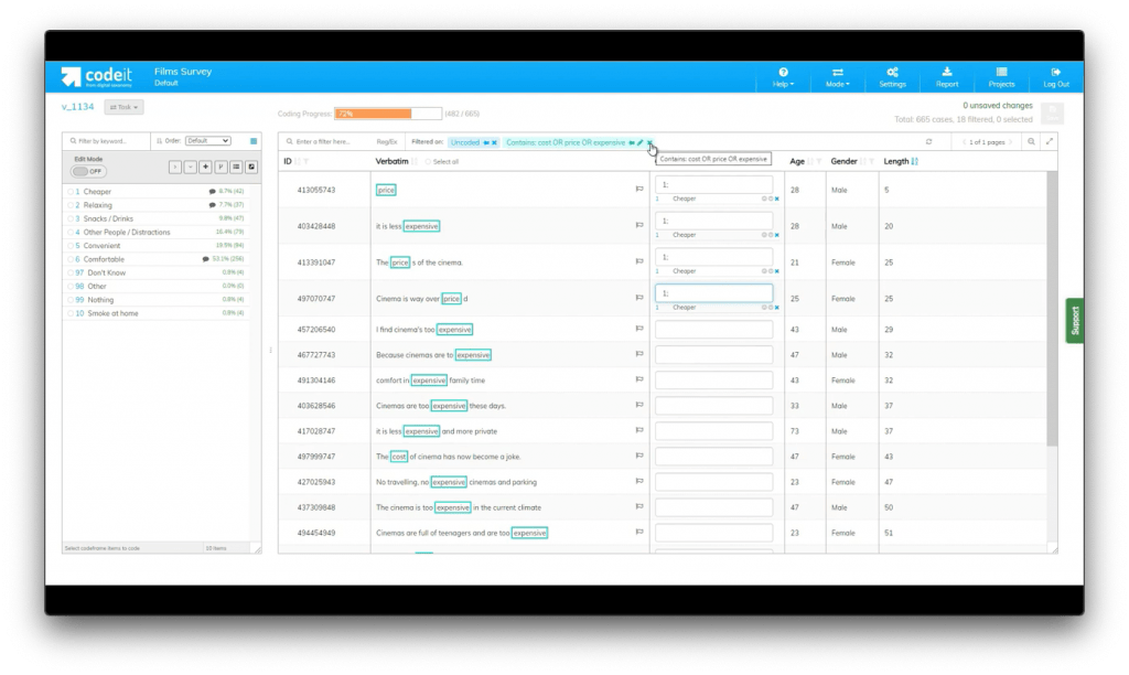 Codeit Demo Screenshot - Theme Explorer - Insight Platforms