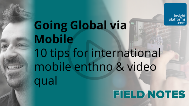 Going Global via Mobile - Field Notes