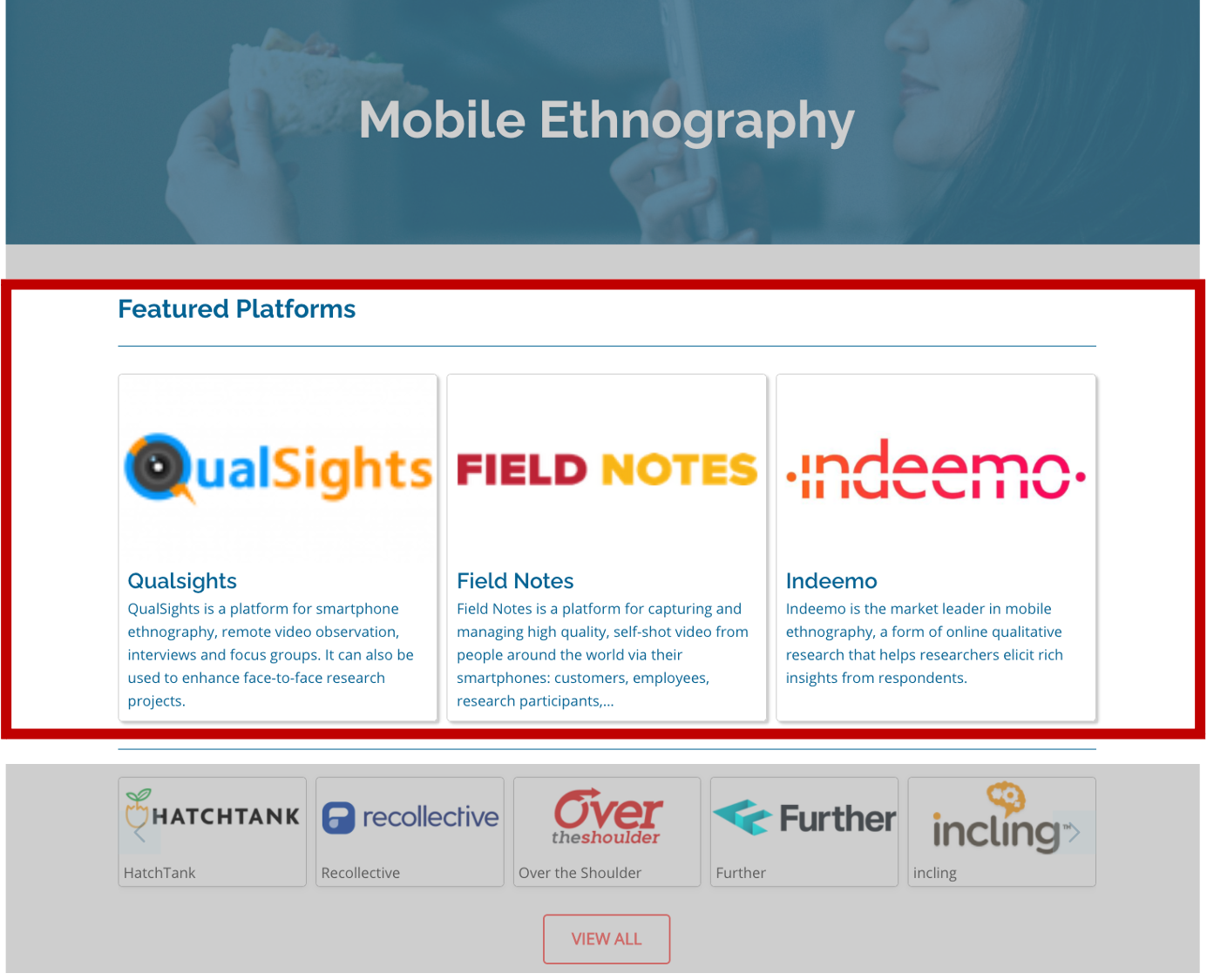 Category Page Prime Position - Insight Platforms