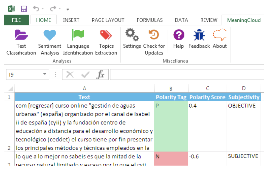 MeaningCloud Screenshot - Insight Platforms