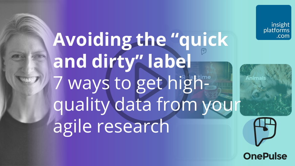 Avoiding the quick and dirty label OnePulse