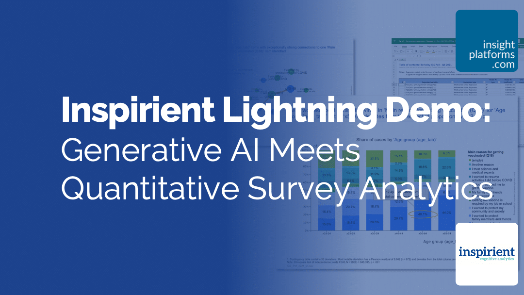 Inspirient Lightning Demo Generative AI Survey Analytics Featured Image - Insight Platforms