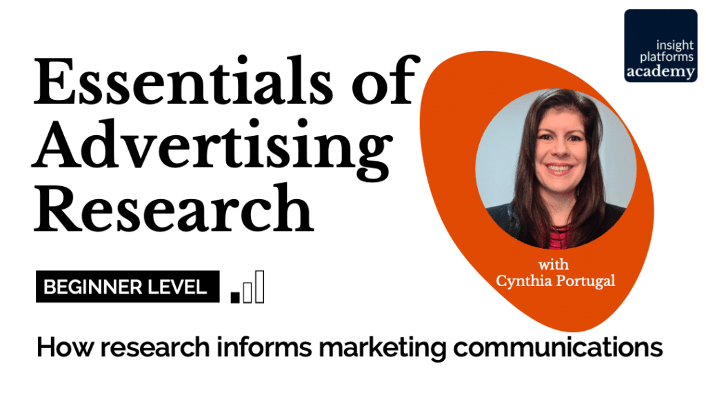 Essentials of Advertising Research Course Featured Image Insight Platforms Academy 1024x576