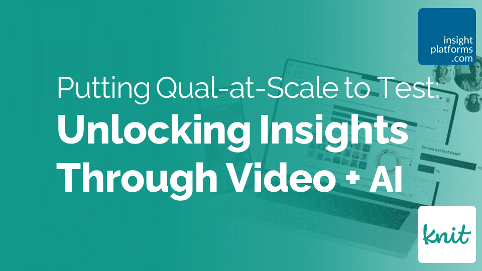 Knit Qual Insights Summit - Unlocking Insights Through Video AI - Featured Image