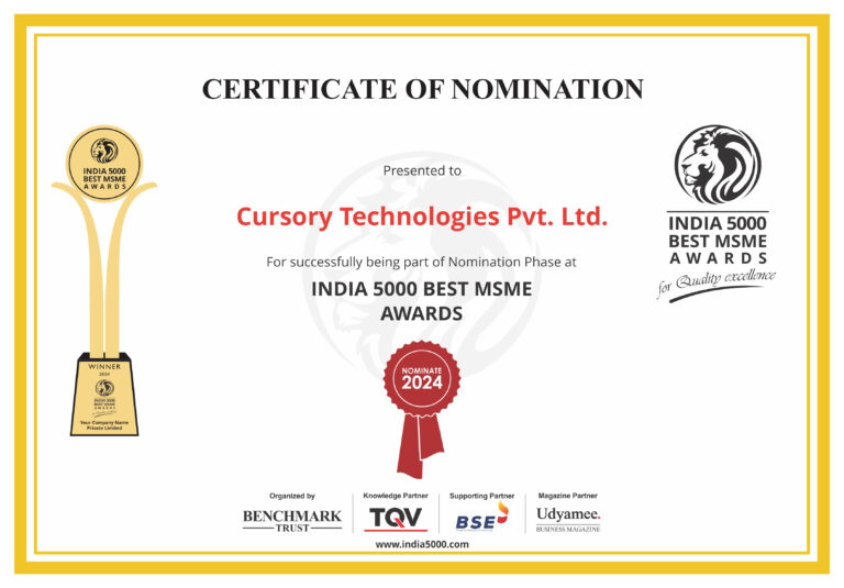 India5000 Nomination Certificate 768x535