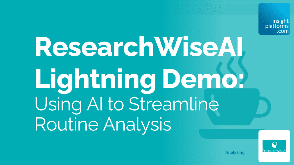 ResearchWiseAI Lightning Demo Analytics and Reporting Summit Featured Image
