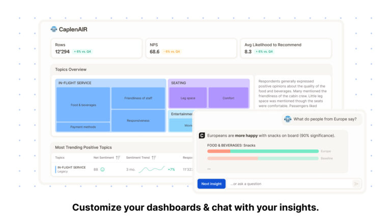 Caplena dashboard chatbot interface 768x432