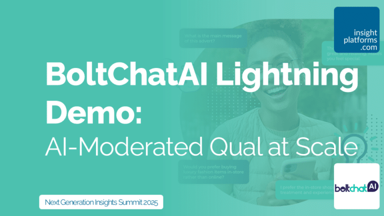 Bolt Insight Lightning Demo - Next Generation Insights Summit - Featured Image - May 2025
