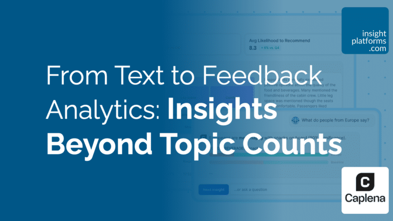 From Text to Feedback Analytics: Insights Beyond Topic Counts