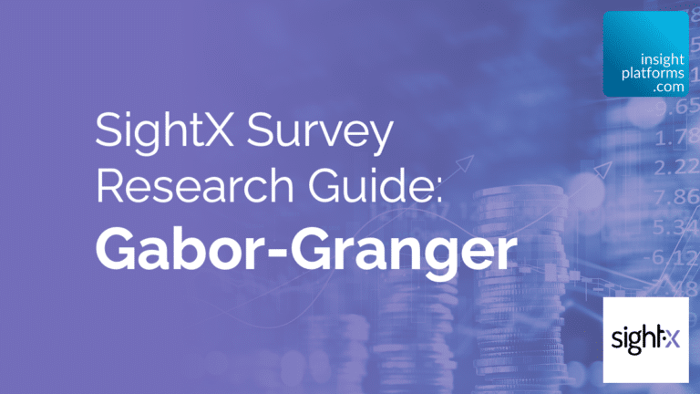 SightX Survey Research Guide: Gabor-Granger