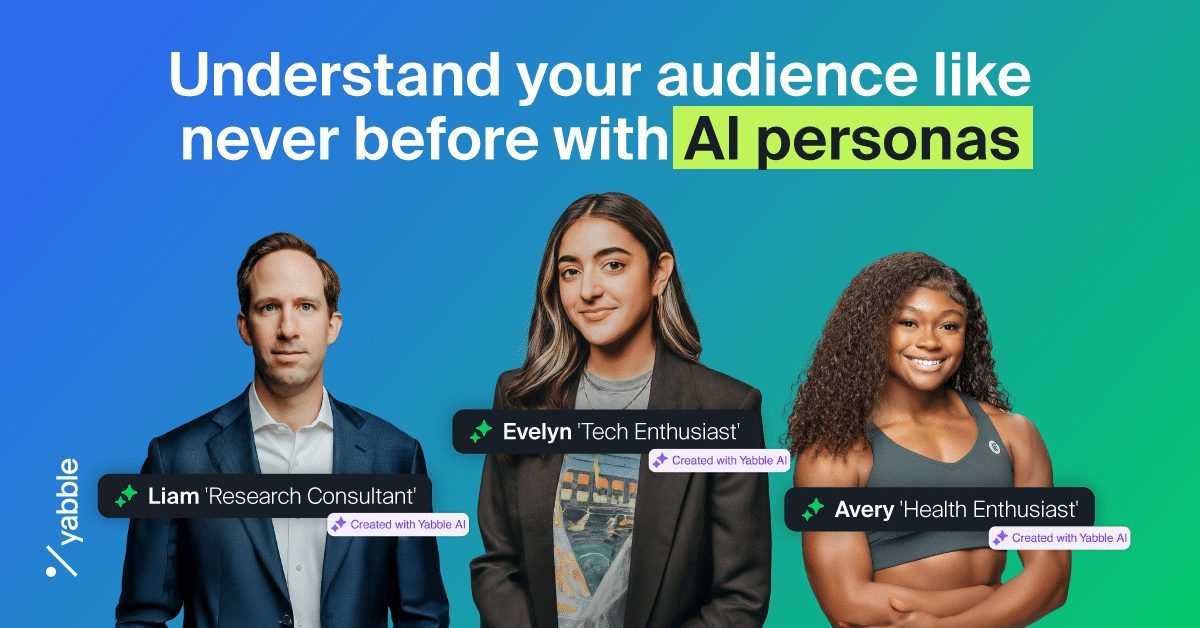 Understand your audience like never before with AI personas