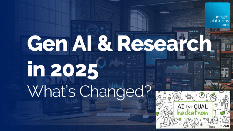 AQR AI for Qual hackathon - Insight Platforms Gen AI and research in 2025 webinar featured image