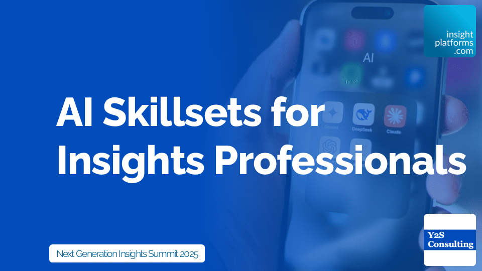 AI Skillset for Researchers - Next Generation Insights Summit - Featured Image - May 2025