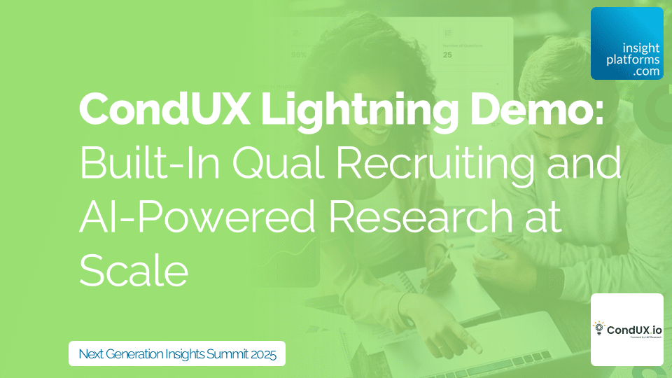 ConUX Lightning Demo - Next Generation Insights Summit - Featured Image - May 2025