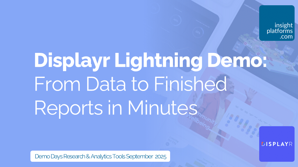 Displayr Lightning Demo - Demo Days September 2025