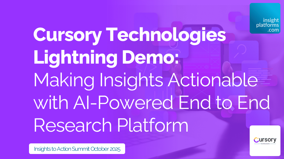 Cursory Technologies Lightning Demo Featured Image Insights to Action Summit October 2025