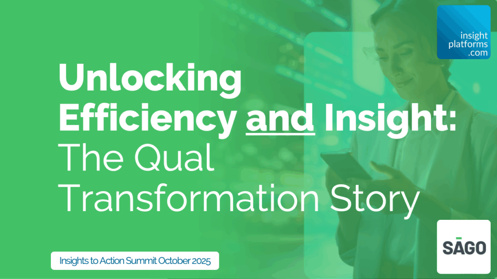 Sago Qual Transformation Featured Image Insights to Action Summit October 2025 1024x576