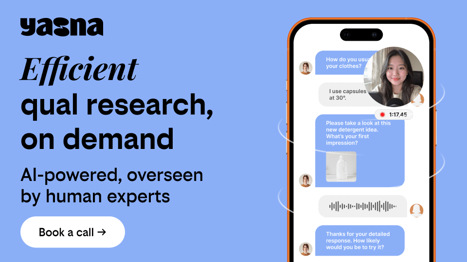 Yasna - Efficient qual research, on demand