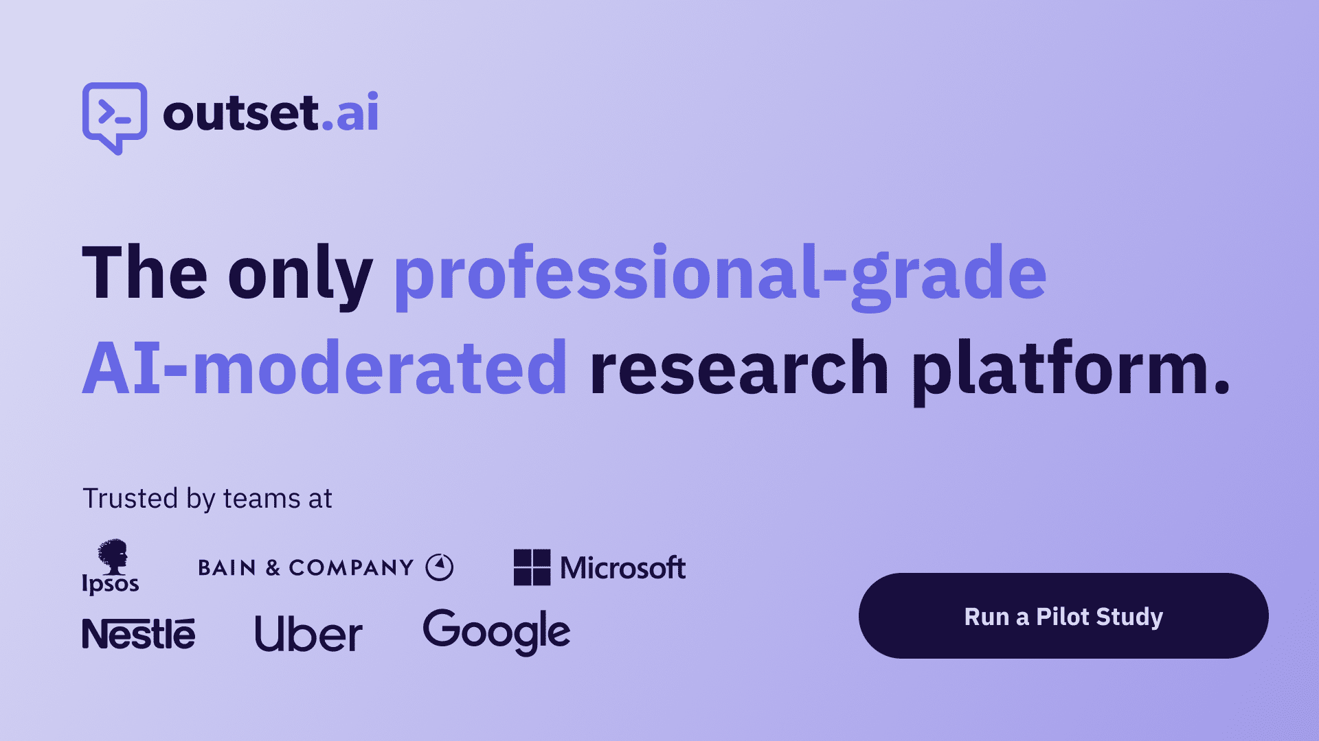 Outset.ai - The only professional-grade AI-moderated research platform