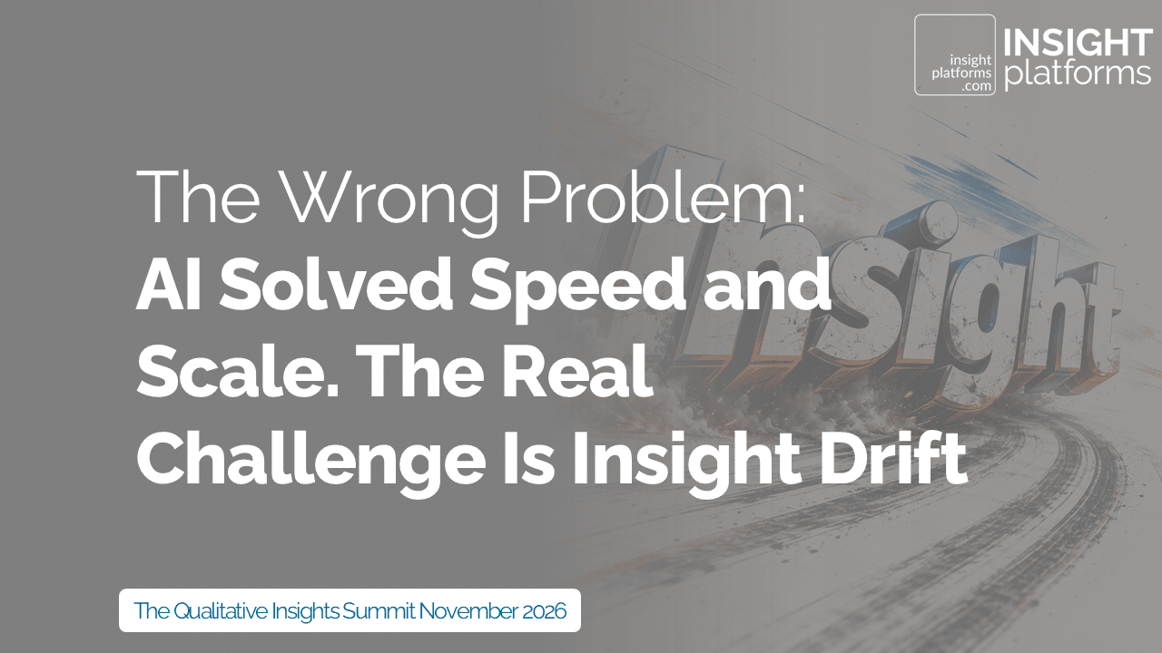 Adrian Sansone - Insights Quality - Qualitative Insights Summit - November 2026 - Featured Image