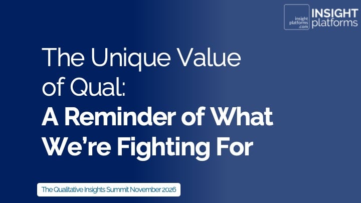 AQR Panel - The Unique Value of Qual - Qualitative Insights Summit - November 2026 - Featured Image