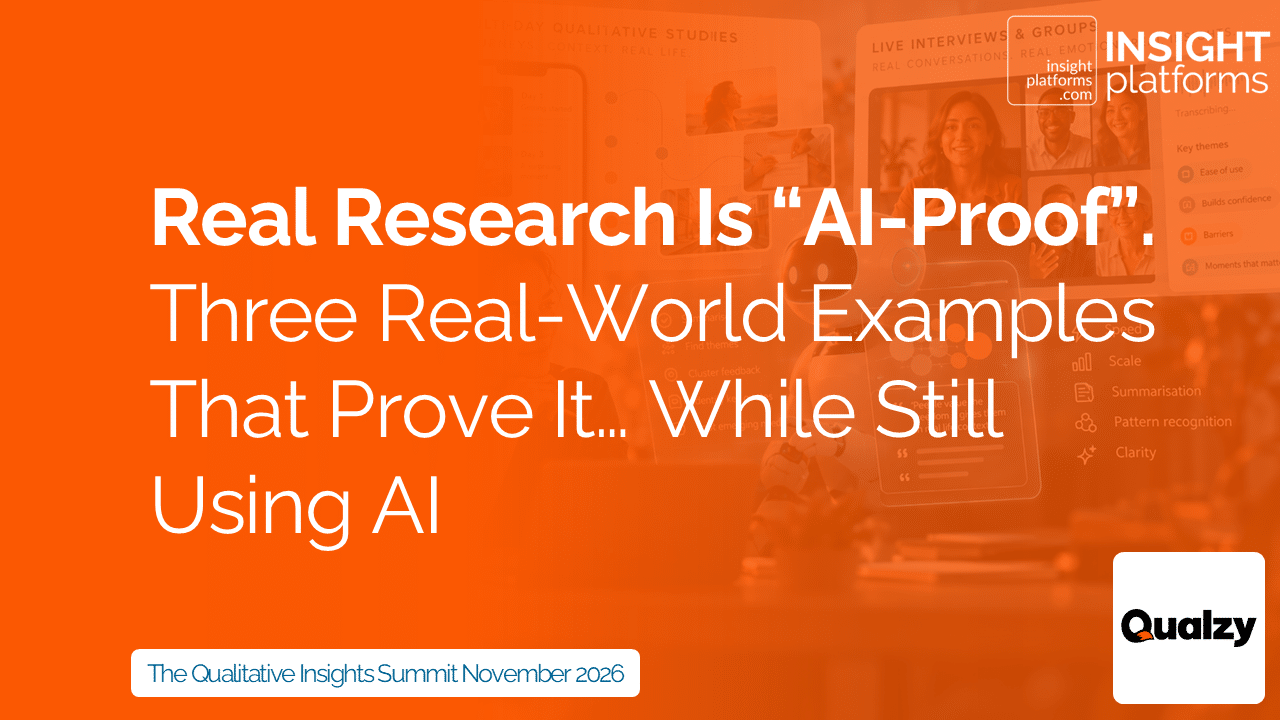 Qualzy - AI Proof Research - Qualitative Insights Summit - November 2026 - Featured Image